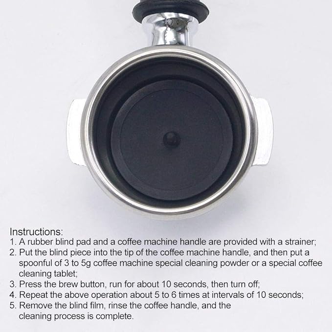 Fdit Blind filter Backflush Disk Rubber for Espresso Machines