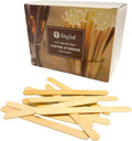 2000 Count | KingSeal Natural Birch Wood Coffee Beverage Stirrers, Stir Sticks, Waxing Sticks, Popsicle Sticks, 4.5 Inches, Round End - 2 Boxes x 1000 Stirrers