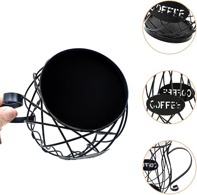 Coffee Pod Holder for K Cups, Coffee Capsule Holder, K Cup Holders for counter, Coffee Pod Storage Organizer, Kpod Container