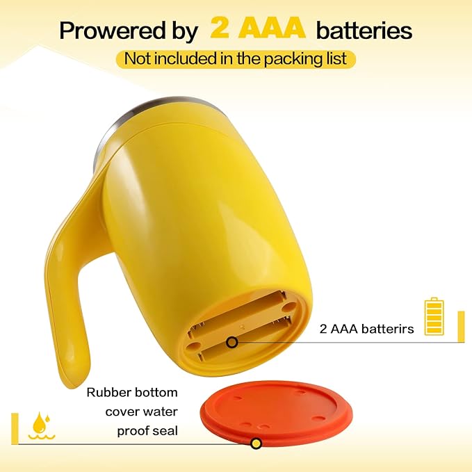 Automatic Magnetic Stirring Coffee Mug, Rotating Home Office Travel Mixing Cup，Funny Electric Stainless Steel Self Mixing Coffee Tumbler, Suitable for Coffee, Milk, Cocoa and Other Beverages