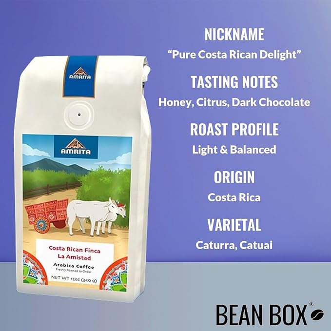Bean Box Orlando Coffee Sampler, 2-Pack - Roasted by Amrita Certified Pure, Gourmet Arabica Coffee, Variety Pack - Freshly Ground