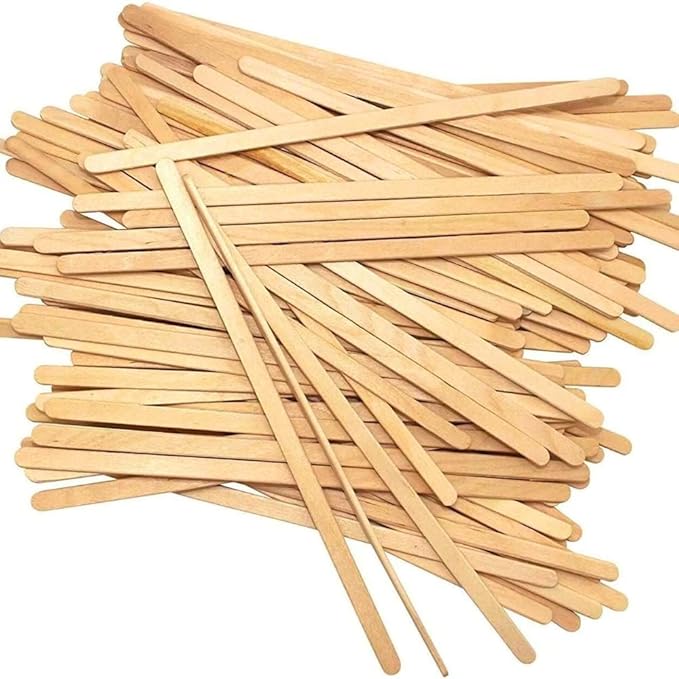 Wooden Stir Sticks, 5.5-inch Large Birchwood Stirrers, 1000 Disposable Swizzle Sticks for Coffee & Drinks