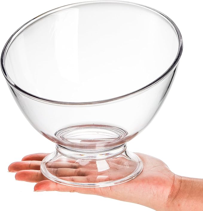 Frcctre 2 Pack Coffee Pods Holder, Plastic K Cup Holder Coffee Capsule Pods Storage Container Creamer Organizer, Round Serving Bowl Candy Dish Fruit Salad Bowl