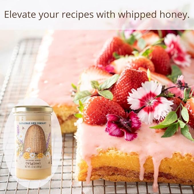 Savannah Bee Company Whipped Honey - All Natural Spreadable Honey
