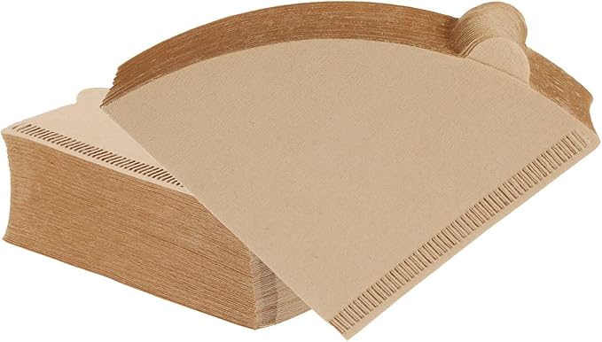 uxcell 200 Count Size V01 Cone Coffee Filters, Disposable Paper Percolator Coffee Filters Natural Unbleached Wood Fiber,Suitable for Pour Over Coffee Filter Drip Coffee Maker Brown