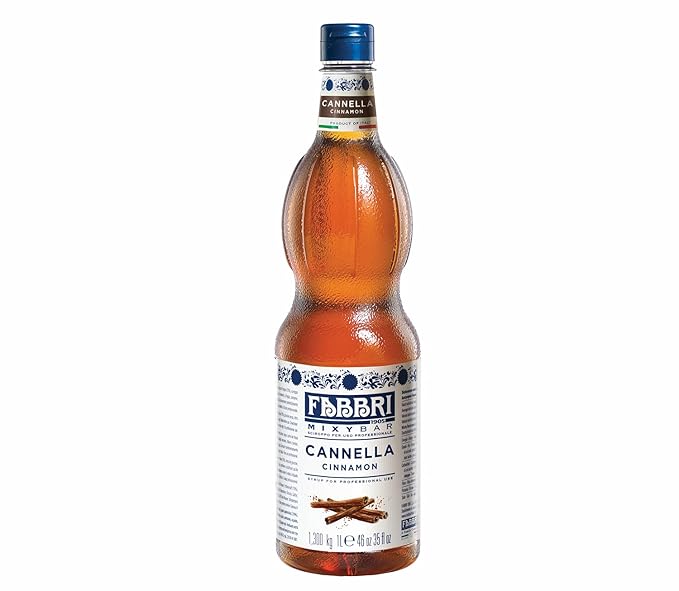 Fabbri Flavoring Syrup, Cinnamon, Made in Italy, 33.8 Ounce (1 Liter)