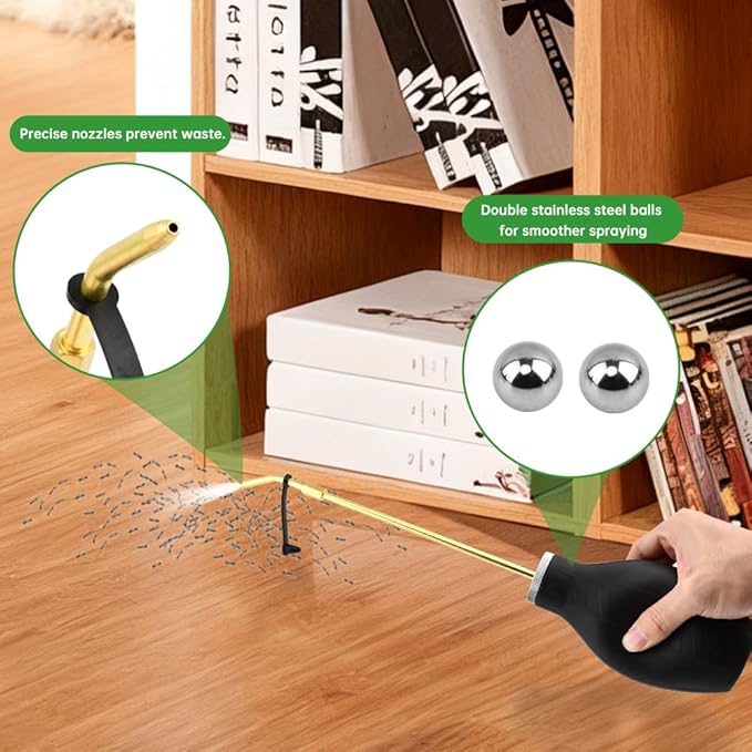 Diatomaceous Earth Powder Duster, Garden Bulb Duster Sprayer, Applicator Dispenser for Organic Gardening, Agricultural Supplies, Other Home Powder Applications