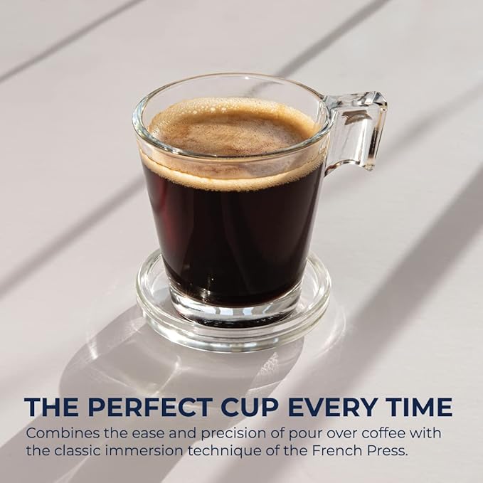 Clever Coffee Dripper and Filters, Large 18 oz, Original Classic Design, Safe BPA Free Plastic, dripper coffee maker, drip coffee maker pour over, 100 filters, coaster and lid, 18 oz (Clear)