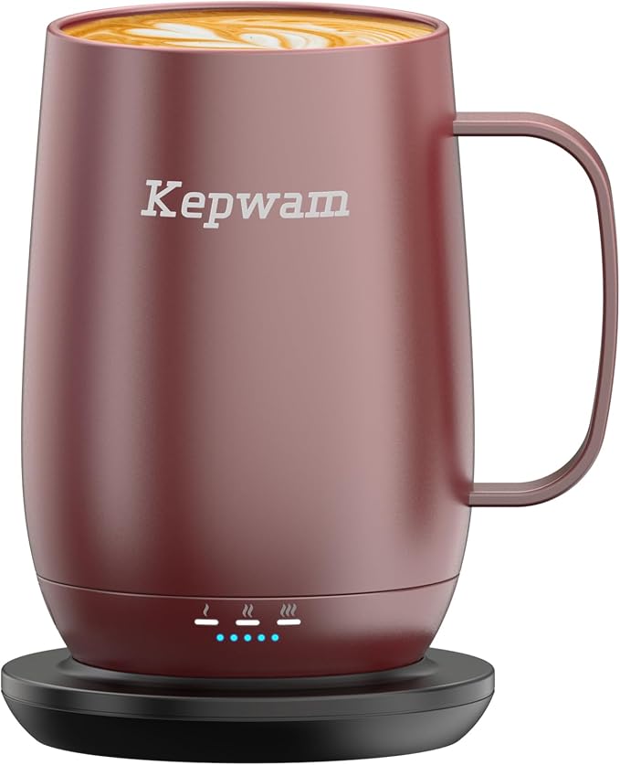 Heated Coffee Mug T2-Plus, 20oz Leading Large Capacity Self Heating Mug, Up to 8 Hrs Battery & Hot Up to 149℉, Smart Coffee Mug for Women, Men