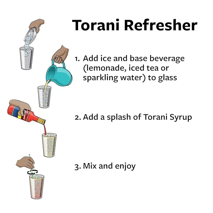 Torani Syrup Variety Packs, Soda Mix, 25.4 fl oz (Set of 4)