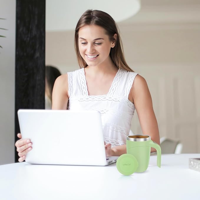 Self Stirring Mug,Rechargeable automatic magnetic Self stirring coffee mug,Rotating Home Office Travel Mixing Cup,To Stir Coffee, Chocolate, Milk, Protein,Cocoa Etc, Great For Office, School, Gym…