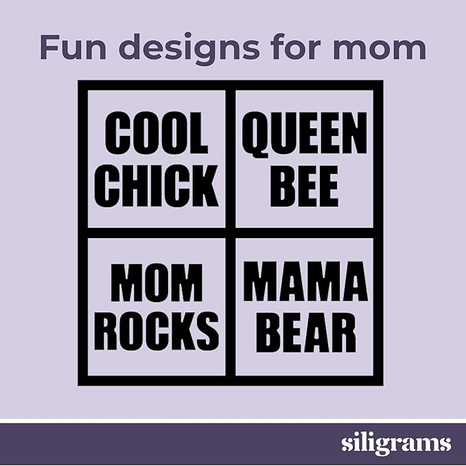 SILIGRAMS Best Mom Ice Cube Mold – 2” Custom Whiskey & Cocktail Ice Tray – Personalized Silicone Ice Cube Mold – Mother’s Day Gift Idea – Reusable Designer Ice Mold for Home Bartenders