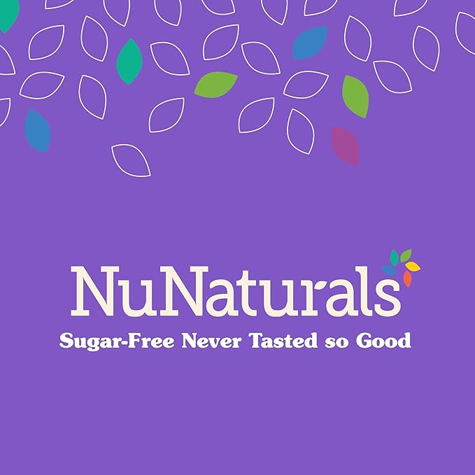 NuNaturals Stevia Simple Syrup, Sugar-Free Sweetener, Plant-Based Sugar Substitute, Zero Calorie, 16 oz