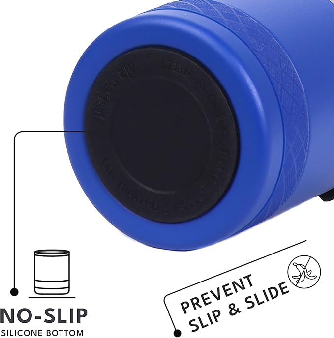 Elemental Recess Lowball Tumbler, 10oz Triple Wall Stainless Steel Cup with Non-Shattered Tritan Lid, Insulated Whiskey Glass, Insulated Coffee Tumbler Mug for Hot & Cold Drinks - Royal Blue