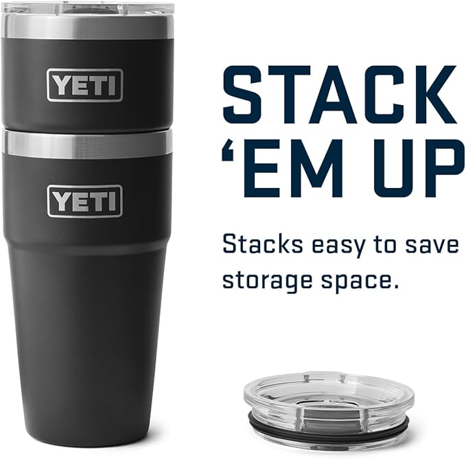 YETI Rambler 20 oz Stackable Tumbler, Stainless Steel, Vacuum Insulated with MagSlider Lid