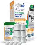 Caffenu Breville Compatible Cleaning Tablets & Water Filter. 52 Espresso Machine Cleaning Tablets & 6 Breville Filters for Espresso Machine. Removes Build-up & Filters Water Impurities. Years Supply.