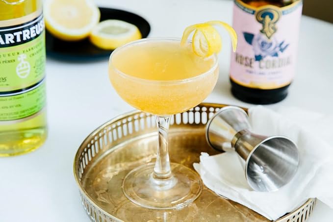 Portland Syrups Rose Cordial Syrup - Craft Exquisite Floral Beverages for Cocktails, Mocktails, Soda, and More - 12 oz with 24 Servings (Pack of 2)