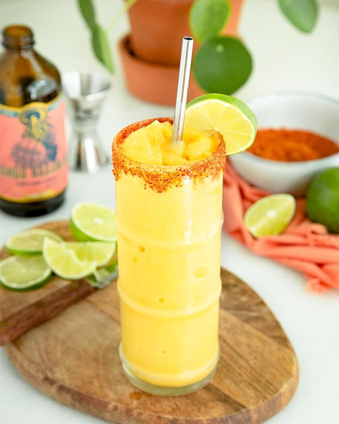 Portland Syrups Mango Habanero Syrup - Bold Mango Flavor with a Fiery Habanero Kick - Premium Beverage Concentrate for Cocktails, Mocktails, Tea, and More - 12 oz with 12 Servings (Pack of 1)