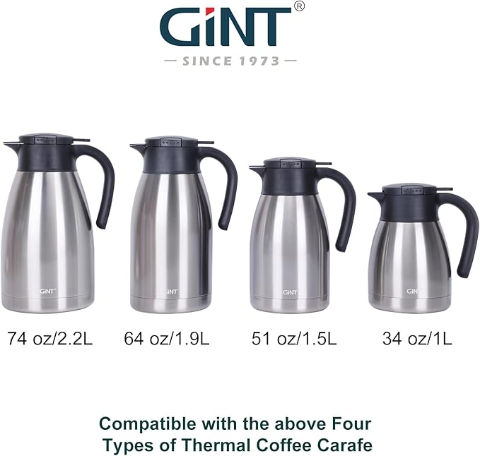GiNT Stainless Steel Thermal Coffee Carafe Lid (Lid, universal)