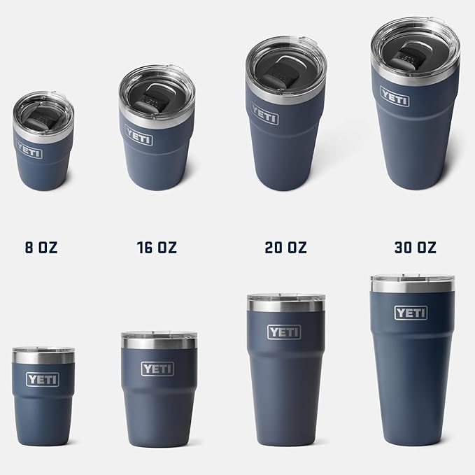 YETI Rambler 20 oz Stackable Tumbler, Stainless Steel, Vacuum Insulated with MagSlider Lid