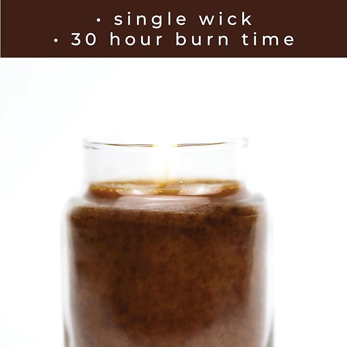 A Cheerful Giver - Maple Syrup Pancakes Baby Scented Glass Jar Candle (6oz) with Lid & True to Life Fragrance Made in USA