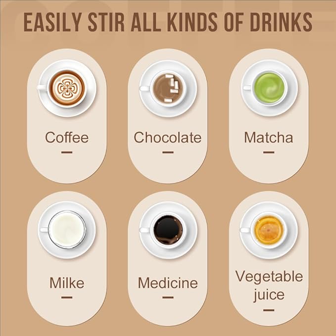 Self-Stirring Coffee Mug, Smart Electric Automatic Magnetic Stirring Coffee Mug with Temperature Display, 400ml Rechargeable Electric Mixing Cup for Coffee, Milk Tea (Brown)