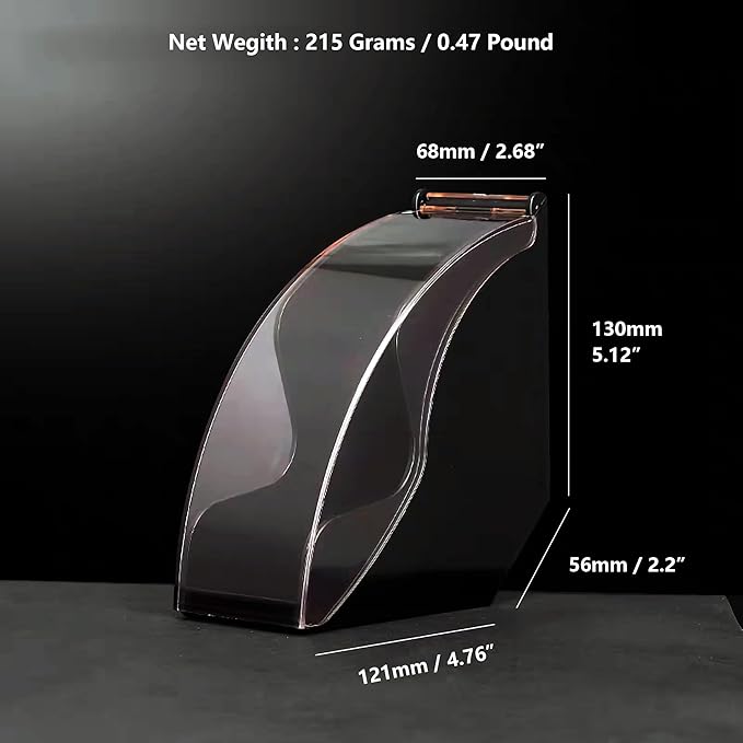 Coffee Filter Paper Holder with Dustproof Cover Coffee Filter Storage Container Filter Paper Box (Black for cone filter paper)