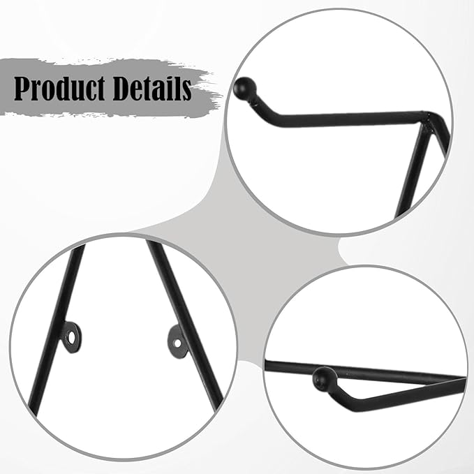 Fenteer Wall Mounted Coffee Cup Holder Storage Rack Decoration Organizer Stand Portable Modern Mug Holder Storage Shelf for Apartment