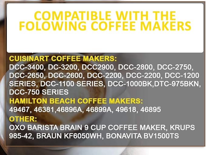 GOLDTONE Stainless Steel Coffee Filter - No.4 Cone Style Permanent Metal Reusable Coffee Filter for Cuisinart Coffee Makers - Includes Scoop and Brush