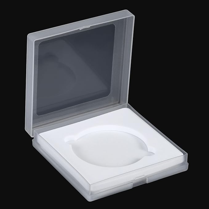 PATIKIL 58mm Lens Filter Case, 1pcs Camera Filter Case Portable Lens Filter Box Water Resistant Dustproof Plastic for Photography Filter Storage