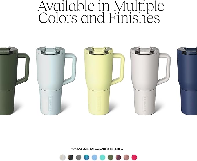 BrüMate Müv - 35oz 100% Leak Proof Insulated Coffee Mug with Handle & Lid - Stainless Steel Coffee Travel Mug - Double Walled Coffee Cup (Prickly Pear)