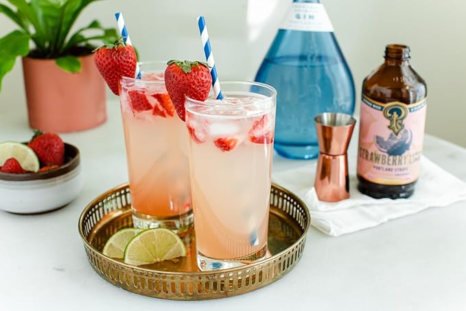 Portland Syrups Strawberry Lemon-Lime 2-Pack, 24 Fl Oz, 2 Pieces, Bottle