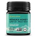 Melora Raw Manuka Honey from New Zealand | UMF 8+ | MGO 185+ | 8.8 Oz Jar | Safe for Skin Care | Edible & Healthy Sugar Alternative | Traceable from Hive to Hand Manuka Honey