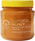 Superfood Honey by Beekeeper's Naturals - Bee Pollen, Royal Jelly, Propolis, Honey - Natural Energy, Immune Support, Mental Clarity, Athletic Performance (4.4 oz)
