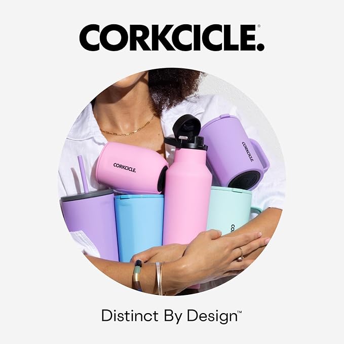 Corkcicle x Rifle Paper Co. Triple Insulated Coffee Mug with Lid & Handle - Keeps Beverages Hot for 3+ Hours - Gift for Mom - Great for Mother's Day or Christmas - 16 oz - Mint Lively Floral