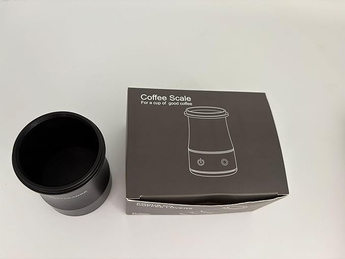 Digital Coffee Scale with Timer - Rechargeable Espresso Scale Precise Pour Over & Drip Coffee Scale, LED Display, Includes Dosing Cup, Black