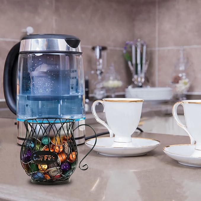 Coffee Pod Holder for K Cups, Coffee Capsule Holder, K Cup Holders for counter, Coffee Pod Storage Organizer, Kpod Container