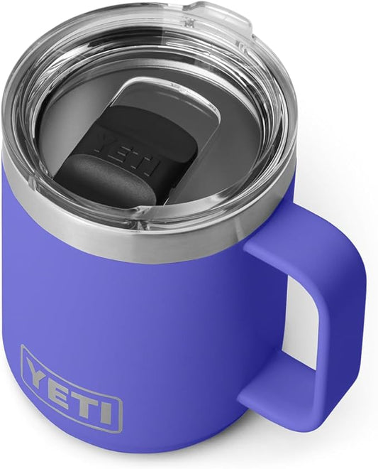 YETI Rambler 10 oz Stackable Mug, Vacuum Insulated, Stainless Steel with MagSlider Lid, Ultramarine Violet