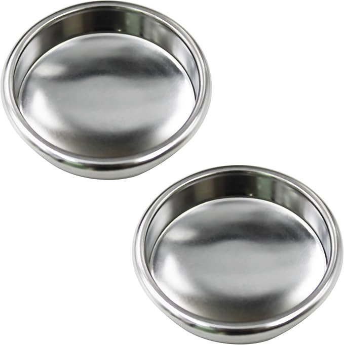 58mm backflush blind filter basket disc，58mm portafilter backflush, coffee machine blind filter basket，Fits Breville Gaggia Classic and other Espresso Machines Espresso Cleaning Disc (2 pcs)