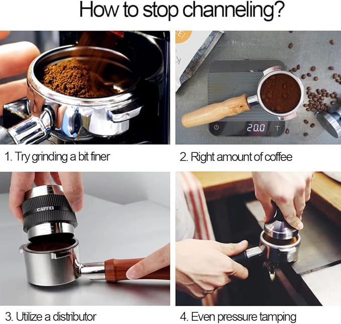 51mm Bottomless Portafilter 3 Ears Compatible with CASABREWS CM5418 and 3700 Series | with Stainless Steel Double Shot Capacity Cup Filter Basket