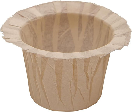 100 Count Natural Paper Filters Compatible with Keurig Single Serve 1.0 and 2.0, Fits All Brands Reusable K Cup Coffee Pods