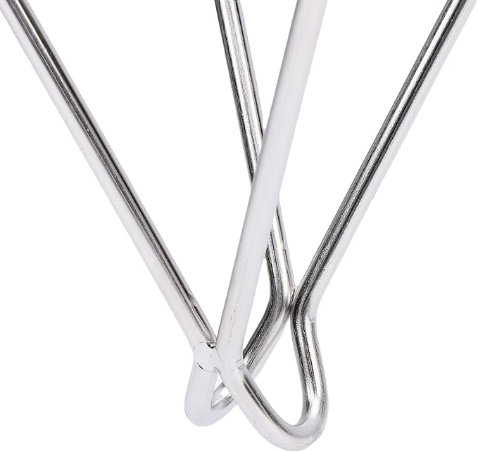 10 Inch Oil Filter Stand, 304 Stainless Steel Fryer Oil Filter Holder with Foldable Arms for Deep Fryers and Maple Syrup, Cooking Oil Strainer and Paper Filter Cone Rack