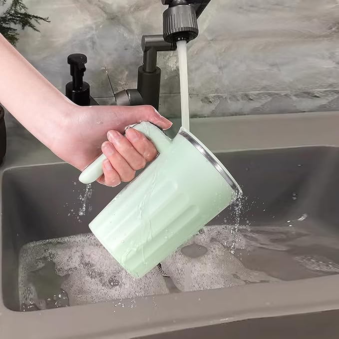 Drink Stirrer,Self Stirring Mug,Self Stirring Coffee Mug,Suitable for Coffee, Milk, Cocoa and Other Beverages (Light Geen)