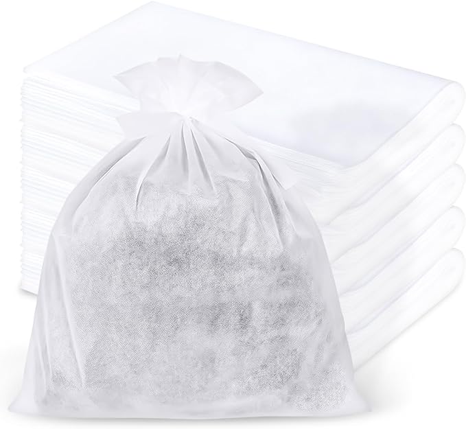 Grasseed Cold Brew Filter Bags for Toddy Commercial Coffee Makers, Commercial Cold Brew Bag with Straps Fits 5 Gallon System, 20" x 20", 50Pack