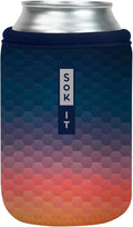 Sok It CanSok Sleeve for Beer & Soda Insulated Neoprene Cover (Hexagon Sunset, 12oz Can Sleeve)