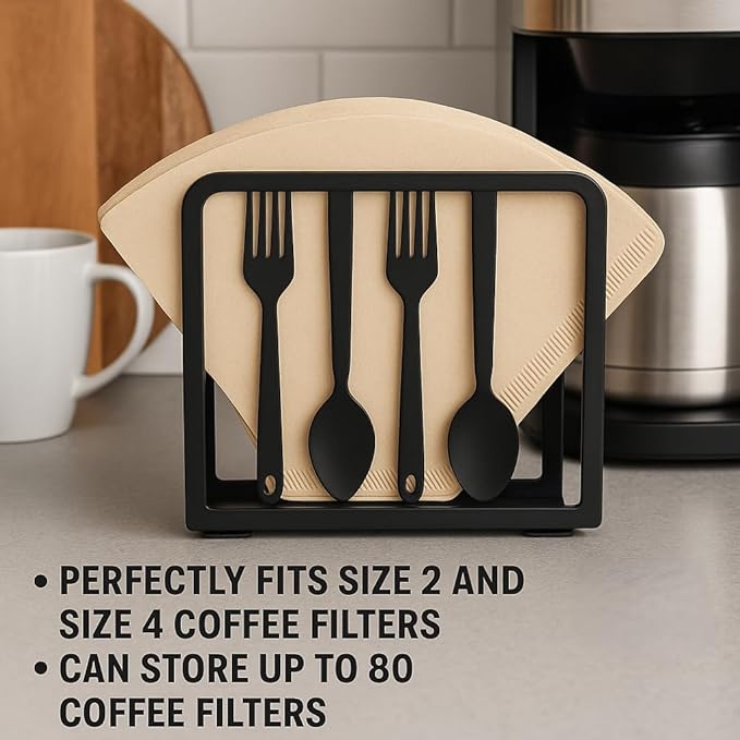 Modern Metal Napkin Holder for Kitchen & Dining Table – black large high end napkin holder for Everyday & Cocktail Napkins – Farmhouse & Restaurant Style - Set 2