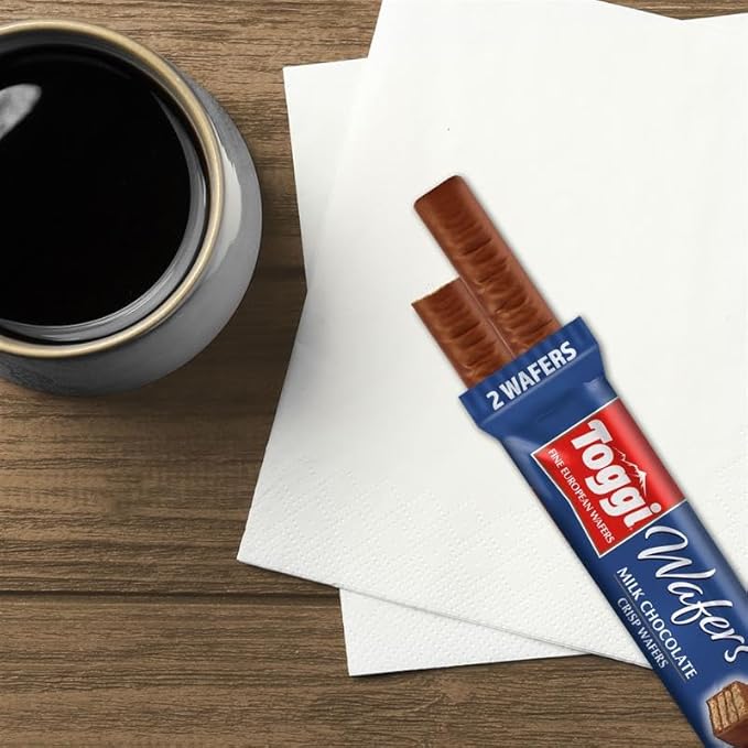 TOGGI Fine European Chocolate Wafers, Variety Snack Box, Milk Chocolate, Dark Chocolate, and Hazelnut (1.75 oz 9 Count)