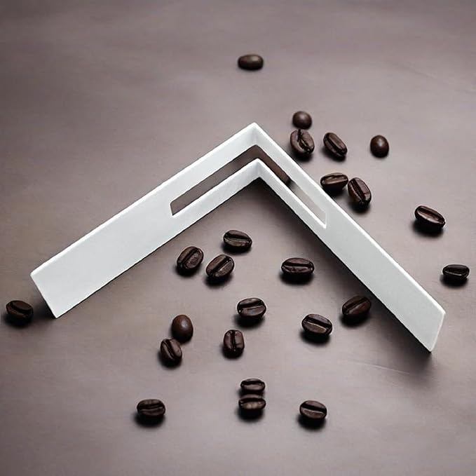 MIAO JIN Coffee Filter Paper Holder,Stainless Steel Coffee Paper Storage Container Dispenser Rack Coffee Filter Stand (White)