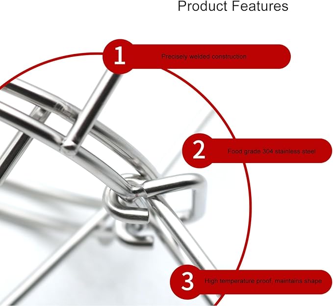 Oil Filter Filter Rack Oil Filter Holder 9.3 Inch 304 Stainless Steel Fryer Oil Filter Cone with Folding Arm for Kitchen Deep Fryer Oil Filtration