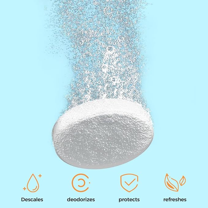 Y-Kelin Coffee Maker Cleaner And Descaler Tablets - 12Count Descaling & Cleaning Solution for Coffee Makers, Pot, Espresso Machines Removes Stains & Oils